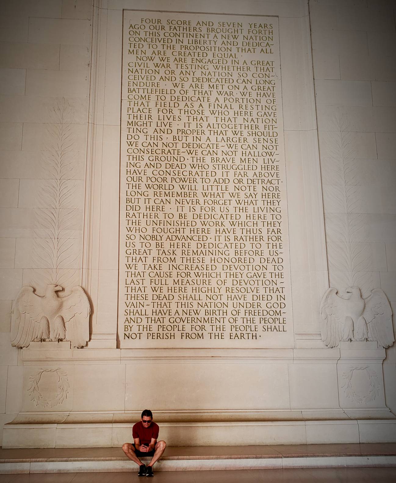 Introvert at the Lincoln Memorial