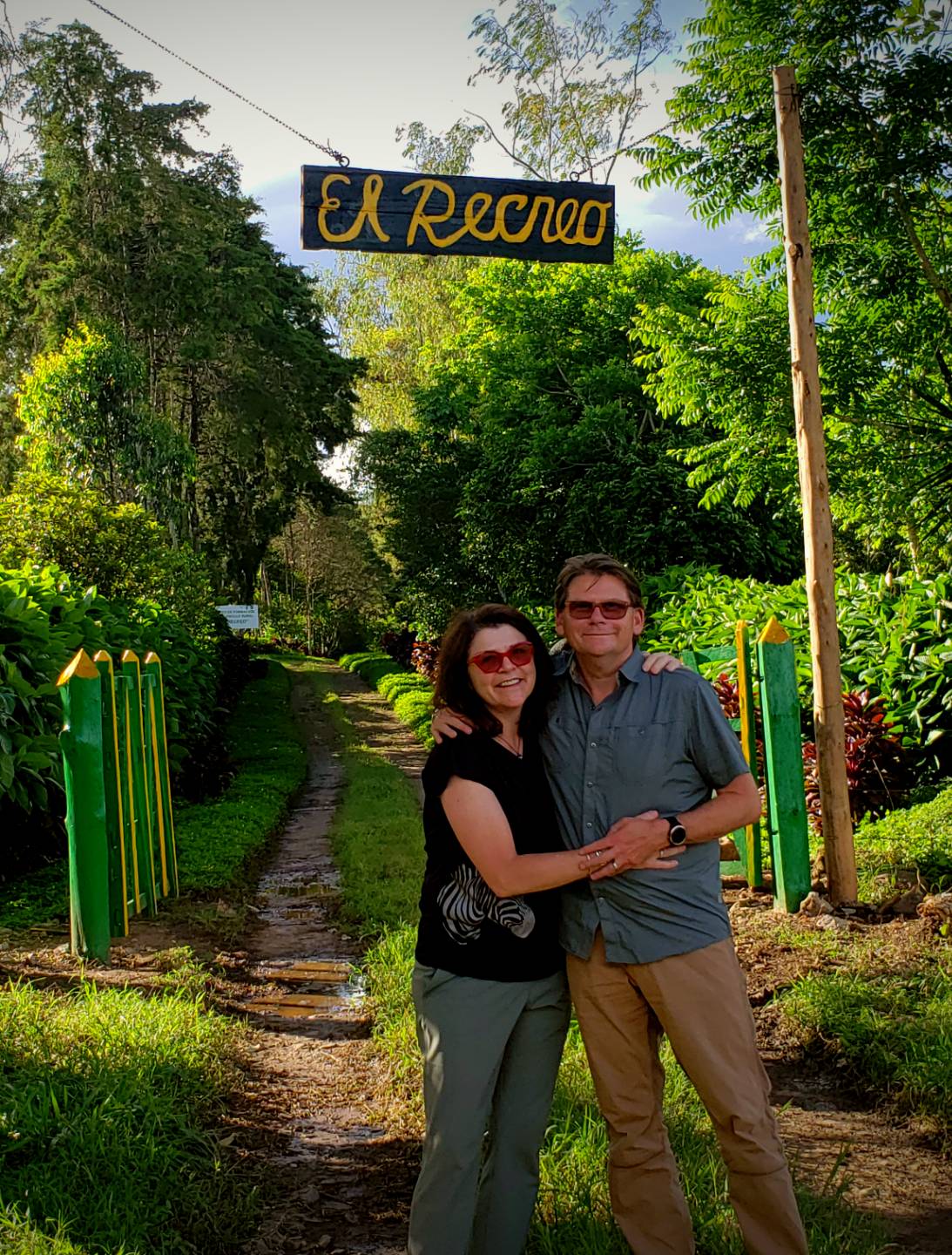 Michelle and Bob Fish at the El Recreo Coffee Farm
