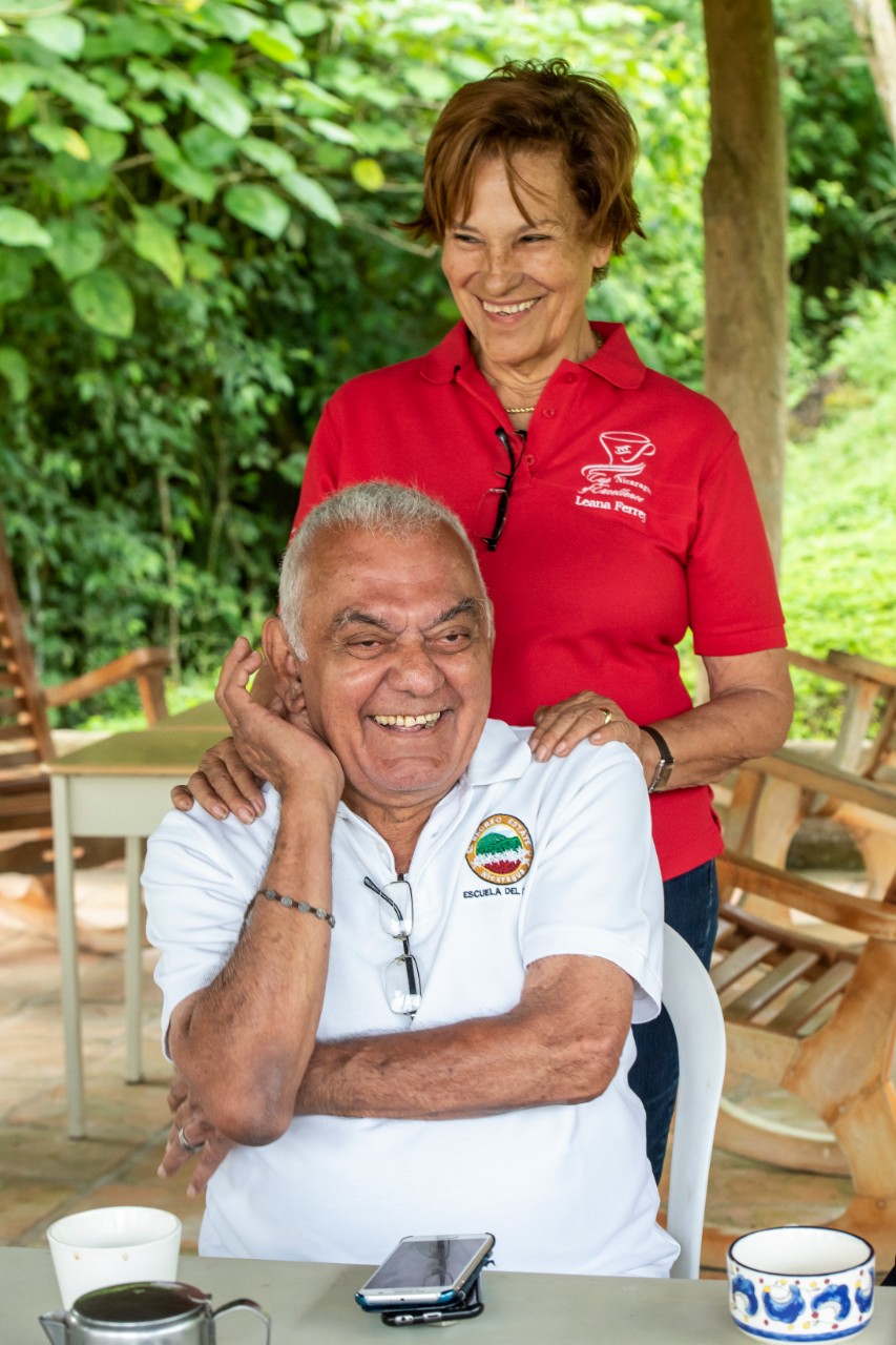 Carlos and Leana Ferry at the El Recreo Coffee Farm in Jinotega, Nicaragua