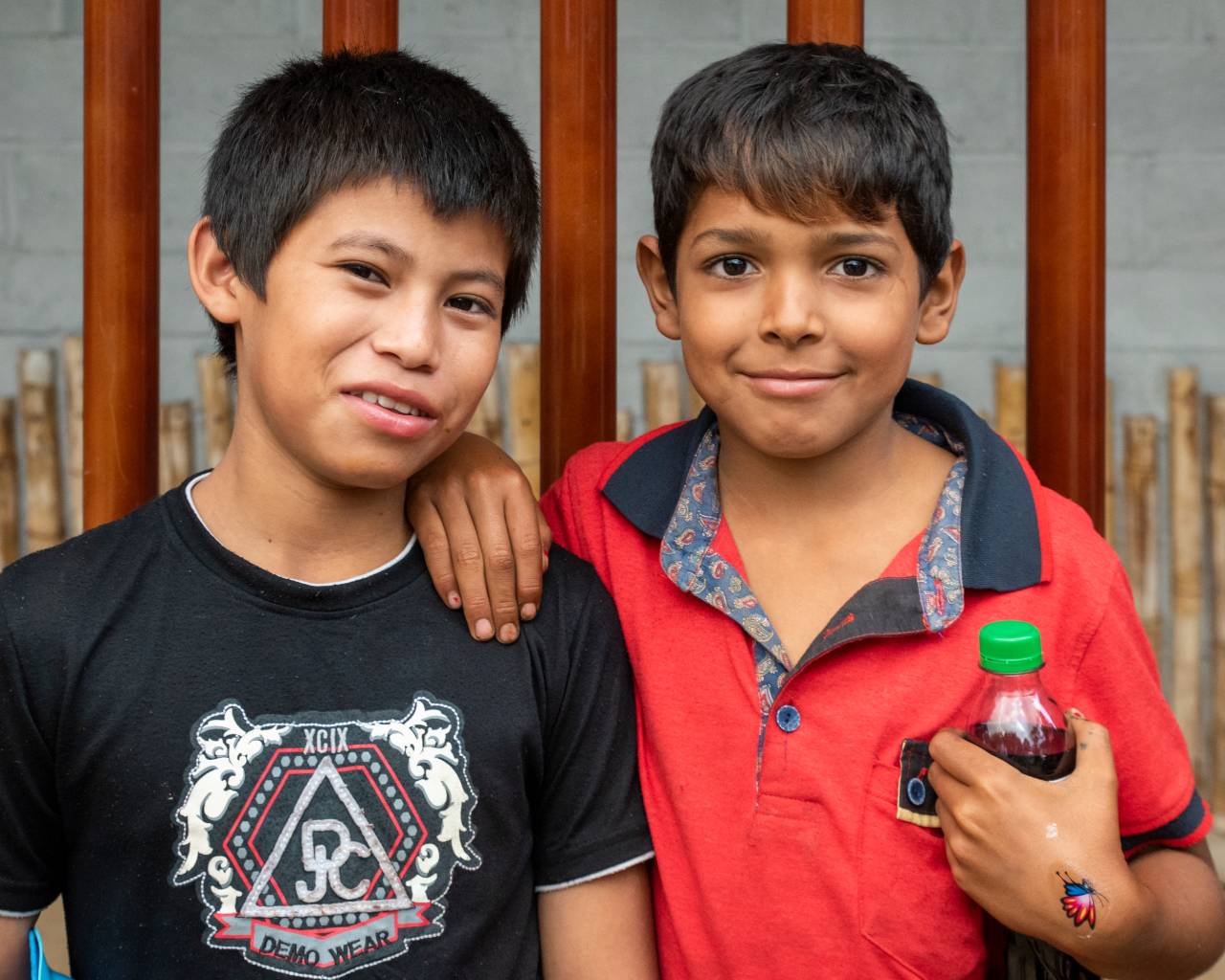 Children at the El Recreo Coffee Farm in Jinotega, Nicaragua
