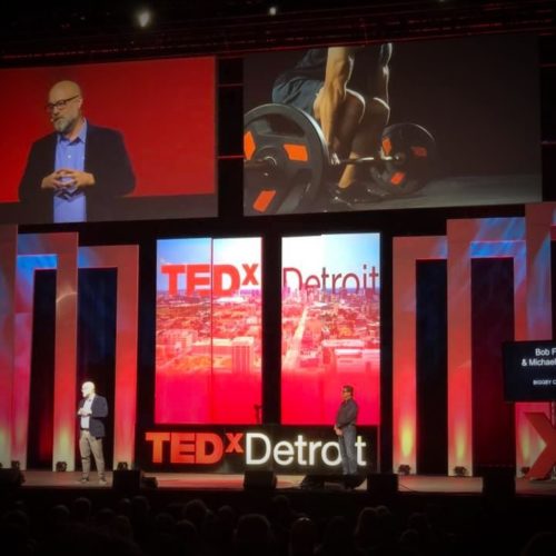 Mike McFall and Bob Fish at TedX Detroit