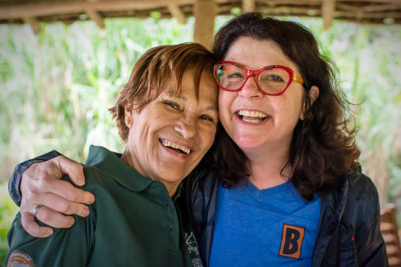 Leana Ferrey and Michelle Fish at the El Recreo Coffee Estate